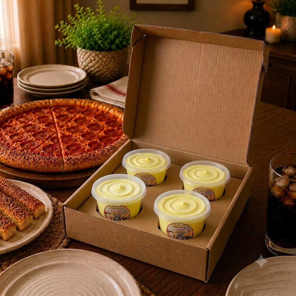 Unkie Monkey's Famous Pizza Crust Dessert Dips Lemon Supreme 4 Pack