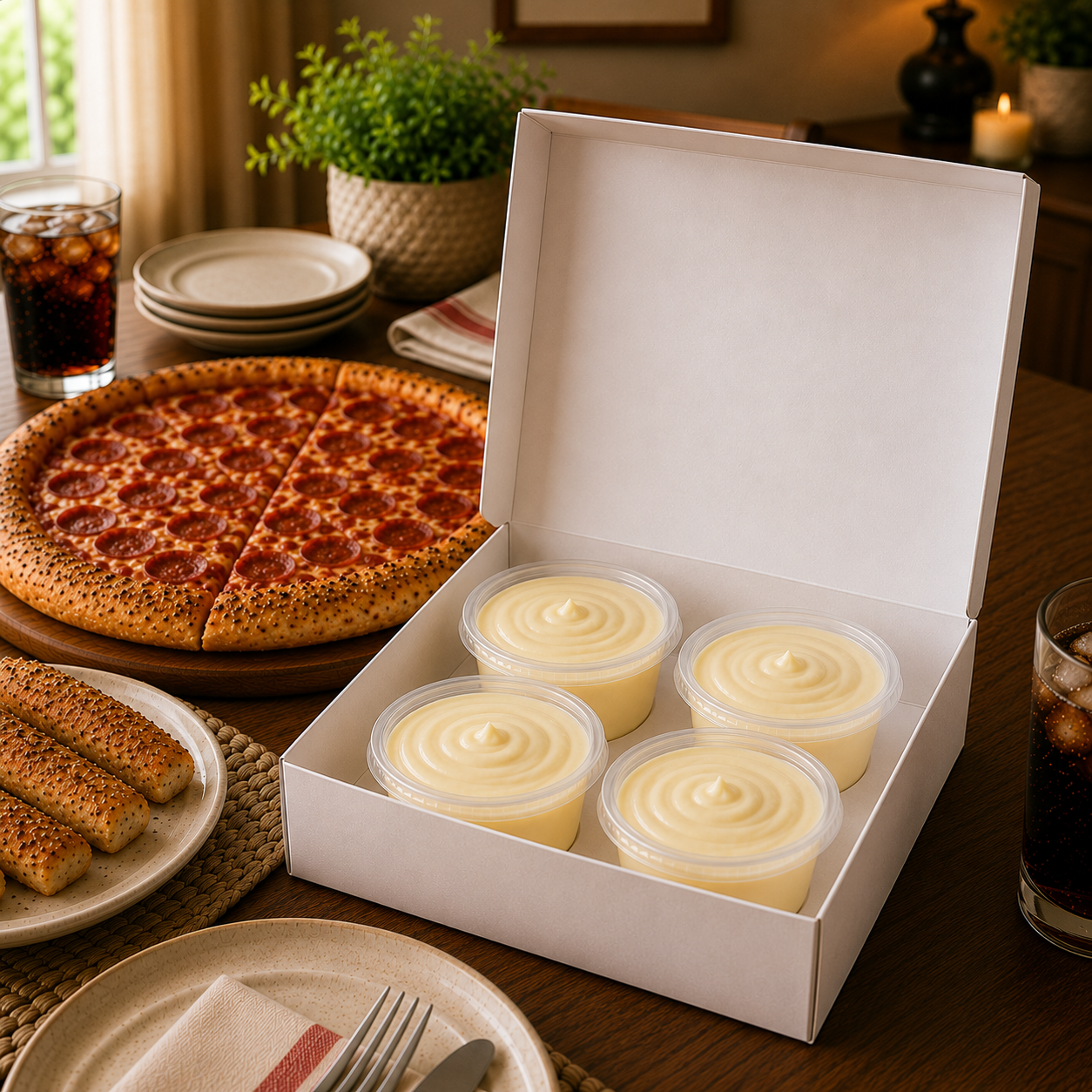 Unkie Monkey's Famous Pizza Crust Dessert Dips Buttercream Cake 4 Pack